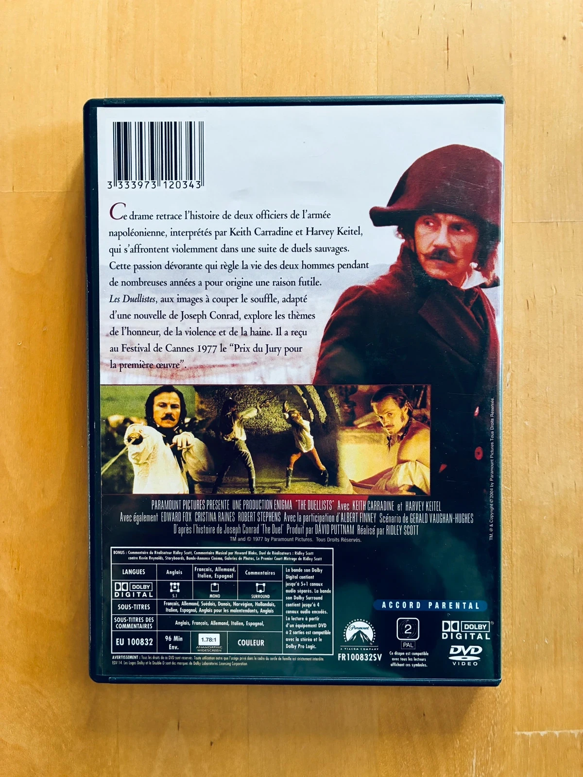 DVD Os Duelistas de Ridley Scott. – photo 3